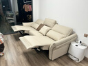 林氏家居零靠墙电动功能沙发客厅新款皮艺直排沙发加厚生态牛皮家具G050 双电动位|2.6m|奶酪白|生态牛皮 实拍图