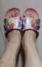 维布伦（VEBLEN）防滑拖鞋女外穿夏季印花室内居家软底凉拖鞋厚底浴室洗澡凉拖女款 69221太阳花水晶粉 36-37 实拍图