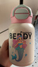 杯具熊（BEDDYBEAR）开口笑双饮盖儿童保温杯带吸管水杯316钢大容量保温壶600ML美人鱼 实拍图