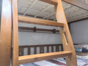 临稚胡桃木 儿童上下床实木高低床双层床上下铺床两层木床子母床 爬梯款 上铺宽1.0米下铺宽1.2米 实拍图