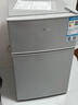 奥克斯（AUX）家用双门迷你小型冰箱 冷藏冷冻保鲜小冰箱 宿舍租房节能电冰箱 【国家补贴】BCD-24K118 基础款 银色 实拍图