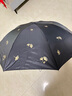 天堂 防紫外线晴雨伞三折 雨伞黑胶防晒太阳伞遮阳晴雨伞 山樱粉 实拍图