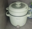 美的（Midea）电煮锅 泡面火锅宿舍小电锅 电蒸锅 多功能多用途电热锅 2.6L蒸煮一体XZE2066 配蒸笼【国家补贴】 实拍图
