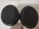 比博欧适用森海塞尔HD4.50BT HD4.40BT HD458BT头戴式耳机海绵套耳罩棉垫耳机套HD450BT耳机套耳机配件 黑色【蛋白皮耳机套，一对装】 实拍图