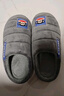 大嘴猴（paul frank）棉拖鞋男士秋冬季室内家居拖鞋毛绒保暖厚底棉鞋男款深灰280PF607 实拍图