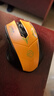 坤一鼠标无线蓝牙游戏电竞办公专用静音可充电超长续航轻量化机械人体工学台式笔记本电脑适用华为苹果 赛博黄【无线充电版+2.4G双模连接+静音按键】 实拍图