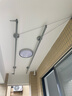 金贵夫人阳台晾衣架手摇升降三杆晾衣杆手动室内伸缩晒衣架家用晾晒神器凉 冰川银 2.4m 圆杆三杆 【航天级铝材】 实拍图