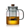 美斯尼 茶壶玻璃泡茶壶 加厚耐热玻璃泡茶器创意墨色玻璃功夫茶具 墨色壶 1000mL 实拍图