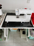禧龙盛 电脑桌台式家用带键盘托写字桌卧室简约书桌钢化玻璃写字桌经济型游戏桌 长80宽60高75白架黑玻璃 赠送主机板一个 实拍图