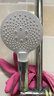 箭牌（ARROW）【政府补贴】手持花洒头增压淋浴手持单花洒莲蓬喷头硅胶出水孔 按键三档增压【单件-B款银色】 实拍图