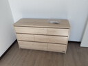 全友家居 六斗柜客厅抽屉收纳柜原木风家具储物柜卧室斗柜置物柜子 实拍图