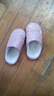 洁丽雅 防水棉拖鞋女冬季室内家居防滑情侣居保暖外穿皮拖鞋男冬天棉鞋 粉色 36-37 (适合35-36码) 实拍图