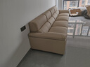 左右大黑牛真皮沙发现代简约客厅轻奢头层牛皮中小型家具DZY6050 [11]3.48m大四人位奶茶色 实拍图