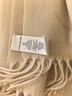 蔻驰（COACH）【品牌直供】男女同款经典LOGO印花C纹流苏绵羊毛围巾裸色CU807 实拍图