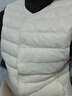 雪中飞经典新款基础舒适轻薄羽绒便捷短款保暖羽绒小马甲轻盈便携舒适 黎蔓卡其|7202-女 M 165/88A 实拍图