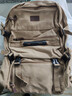 新潮代背包男超大容量出差旅行包帆布男士休闲双肩包户外行李包登山包 卡其色大号【可扩容80L+带鞋仓】 实拍图