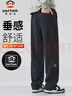 大嘴猴（paul frank）裤子男士重磅卫裤男秋冬季潮牌宽松休闲裤男裤运动裤 黑色 3XL 实拍图