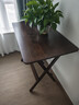 家逸实木折叠书桌学生家用电脑桌学习桌书房办公桌小户型床边写字桌子 实拍图