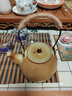 汉泊科大容量烤奶茶壶围炉煮茶壶整套陶罐茶提梁壶酒店泡茶壶粗陶碳套装 柴烧南瓜壶500ml特价 实拍图