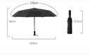 天堂 全自动雨伞三折 10骨加固一键开收易甩干简约晴雨伞 乌木黑 实拍图
