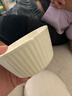 奶油风碗碟套装新款家用高颜值陶瓷餐具碗盘筷子轻奢耐高温 4.5英寸美式碗奶油色2只装 2件套 实拍图