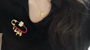 中国黄金（CHINA GOLD）足金吉祥五宝胸针宝宝孕妇黄金别针新生儿压惊满月周岁生日礼物 【今/次日达】平安大吉别针约0.85-0.95g 实拍图