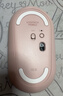 罗技（Logitech）时尚系列 PEBBLE鼠标 无线蓝牙鼠标 办公静音鼠标 女性鼠标对称鼠标 鹅卵石造型 玫瑰粉 实拍图