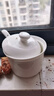 斯凯绨（Sky Top）炖盅陶瓷带盖碗骨瓷纯白隔水蒸蛋盅燕窝盅煲汤盅700ml 实拍图