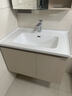 九牧（JOMOO）浴室柜 陶瓷一体盆抗菌洗脸盆柜组合淡藕色80cm A2741-14AX-5 实拍图