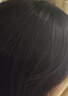 瑞贝卡（Rebecca） 假发女自然全头套真人发丝偏分锁骨发长直发齐肩整顶头套 自然黑 45cm 全手织工艺 实拍图