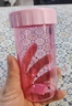 特百惠（Tupperware）雅致300ML塑料杯男女士学生儿童夏季水杯子户外便携口袋杯 柔蜜粉 实拍图