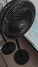 美的（Midea）【超级单品】七叶轻音立式电风扇家用柔风落地扇台式桌面小型风扇大风量节能摇头宿舍电扇 SAF30AB 实拍图