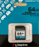 金士顿（Kingston）64GB SD存储卡 U3 V30 相机内存卡 高速sd卡大卡 4K超高清拍摄 读速200MB/s 实拍图