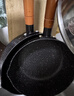 川岛屋 日式全黑木柄雪平锅小锅煮奶锅泡面锅加厚平底不粘锅婴儿辅食锅 20cm雪平锅 20cm 实拍图