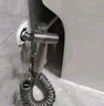 九牧全铜马桶伴侣冲洗喷枪一进二出角阀家用卫生间双控妇洗器增压 灰【喷枪+2米软管+旋转支架】 实拍图