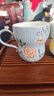 永丰源国瓷永丰源月亮时光 茶杯陶瓷马克杯家用 水杯办公室喝茶杯  290ml 黛灰色 实拍图