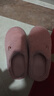 京东京造【厚底防滑】棉拖鞋女秋冬拖鞋室内居家毛拖保暖半包粉红色40-41 实拍图