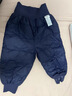 巴拉巴拉婴儿羽绒裤宝宝高腰护肚长裤男女童冬装2025新款保暖时尚束脚裤 深蓝小兔-灰鸭绒 90 cm-充绒量23g 实拍图
