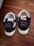 托姆贝克婴儿学步鞋秋季女童软底鞋男宝宝机能鞋婴幼儿鞋子 藏青熊17码 实拍图