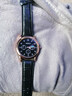 【网红爆款】商务腕表石英运动表休闲皮带男女手表 黑色 实拍图