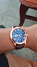 沃凯全自动机芯械男士手表高档日历石英表男款潮流时尚手表男名表 时尚款蓝面 实拍图