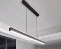 鹿家良品（LUUGAA）一字餐厅吊灯现代简约极简长条餐厅灯吊灯吧台办公室餐桌中山灯具 【荐|二代升降款】120cm无极光65W智能联动 实拍图