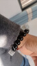 金石灵天然黑曜石手串男女款水晶手链海蓝宝五行补水佛珠转运珠生日礼物 黑曜石手链14毫米 实拍图