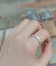 BJYLS999足银戒指女男素圈食指环小众开口纯银尾戒饰品实用礼物送女友 【999足银】极简素圈戒指-女款 实拍图