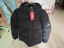 京东京造羽绒服男鸭绒加厚防寒工装面包服短款冬季外套衣服 黑色 L 实拍图