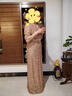 小憨鹿婚礼妈妈装高档礼服香槟色亮片晚女感妈妈高贵年轻喜婆婆婚宴装20 MSX672 香槟色 腰上一朵玫瑰花 XL 晒单实拍图