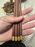 京东京造 筷子 家用食品接触级餐具鸡翅木【圆顶金福】10双成人+2双儿童筷 实拍图