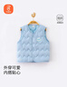 贝瑞加（Babyprints）宝宝马甲秋冬中小童保暖护肚背心幼儿园百搭马夹舒适坎肩 蓝110 实拍图