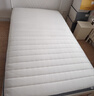 宜家（IKEA）NESTTUN奈斯顿铁艺床铁床床架双人床加厚简约卧室出租房 白色床架/鲁瑞床板+加硬弹簧床垫0.9x2m 实拍图