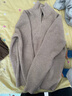优衣库男女装souffle yarn舒芙蕾半拉链针织衫毛衣毛衫新款478546 32 深米色 M /170/92A 实拍图